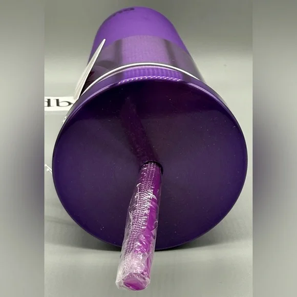 Dunkin ' PURPLE Polished/Matte Stainless Steel Sipper Tumbler 20oz - NWT - Picture 4 of 5